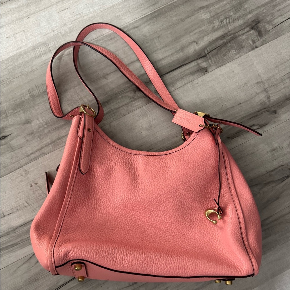 Coach Coral Leather Shoulder Bag